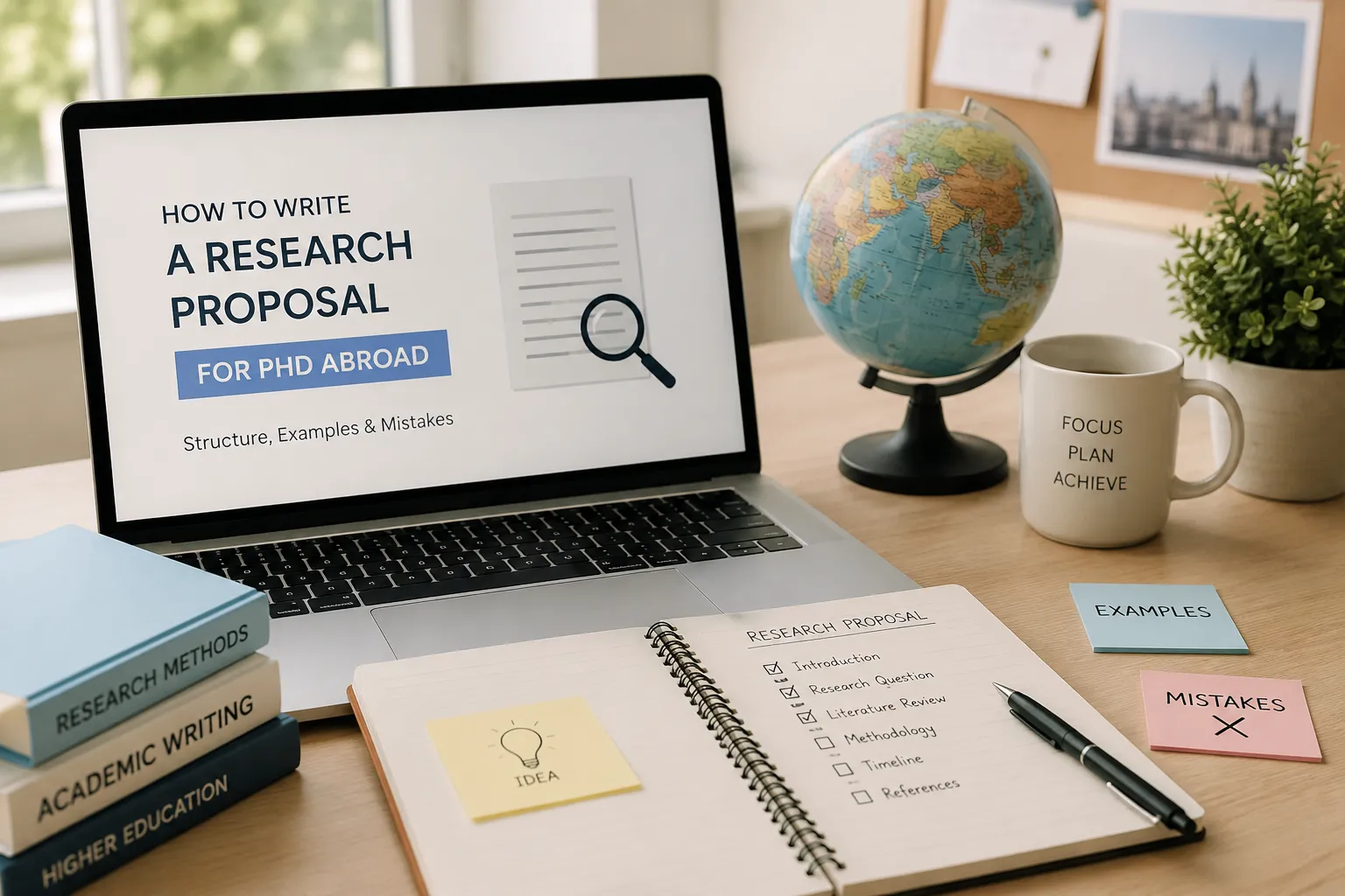 How to Write a Research Proposal for PhD Abroad: Structure, Examples & Mistakes